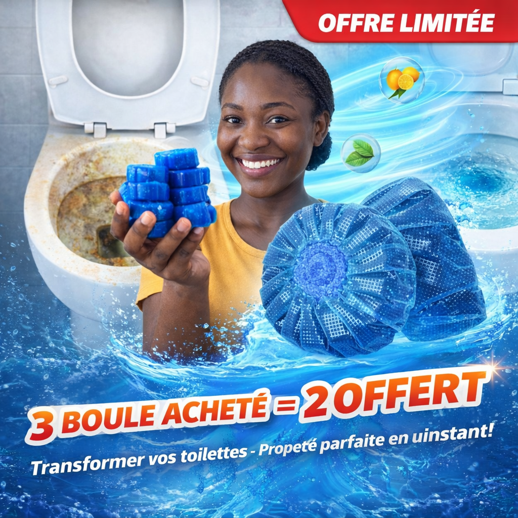 Boule Nettoyante WC — Anti Odeurs, Bonjour Fraîcheur