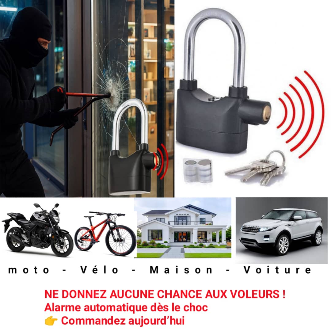 Le Cadenas Alarme Qui Fait Fuir Les Voleurs.